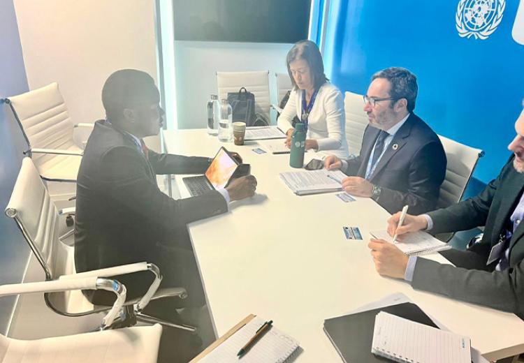 COP28: Minister Jafo and UNOPS Collaborate on Climate Solutions