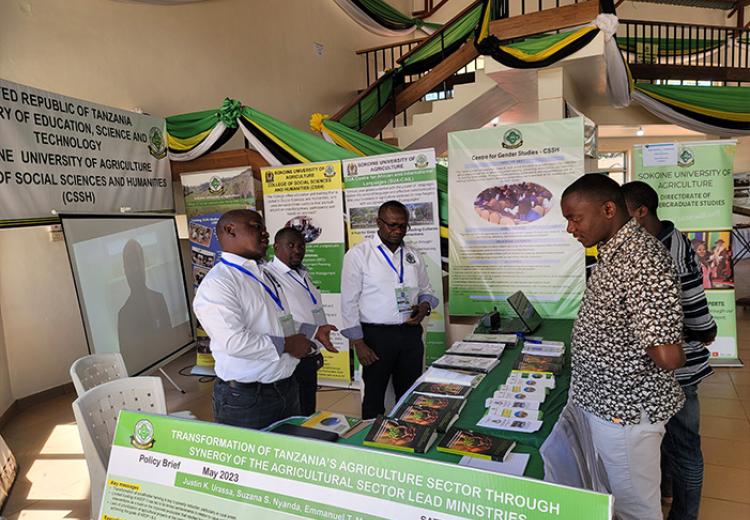 Participation of the College of Social Sciences and Humanities (CSSH) booth at the Eastern Zone Nane Nane Agricultural Exhibition, 2023 under the theme “Youth and Women are the Solid Foundation of Sustainable Food Systems”