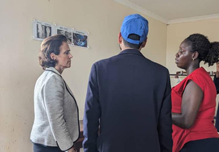 Visitors from the WORLD FOOD PROGRAM (WFP) To SUA MODEL TRAINING FARM