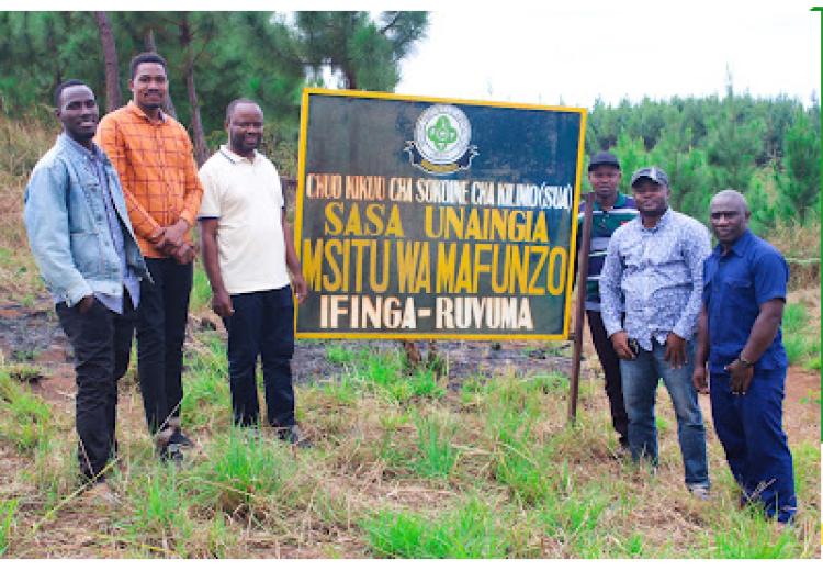 The Monitoring and Evaluation Team of the HEET Project Visits Ifinga Training Forest and Mizengo Pinda Campus