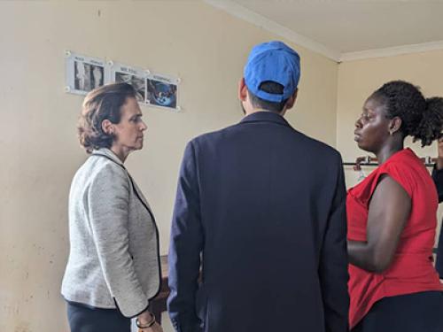 Visitors from the WORLD FOOD PROGRAM (WFP) To SUA MODEL TRAINING FARM