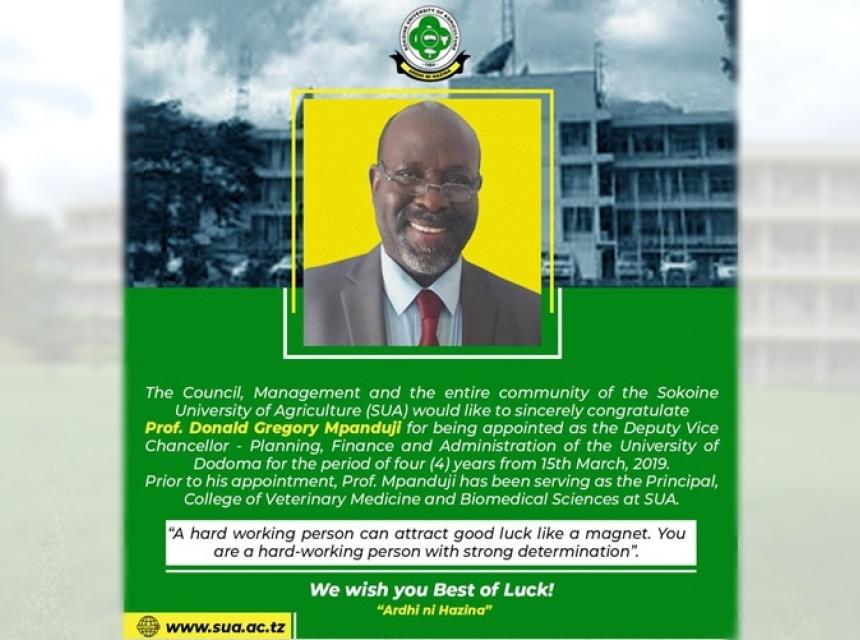 Prof. Mpanduji appointments