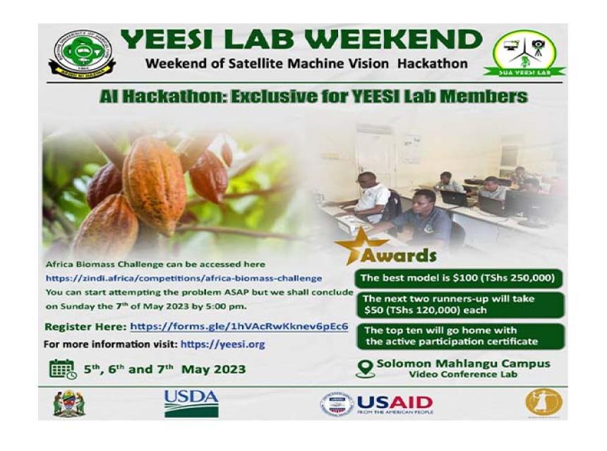 YEESI LAB WEEKEND:  Weekend of Satellite Machine Vision Hackathon [5th, 6th And 7th May, 2023]