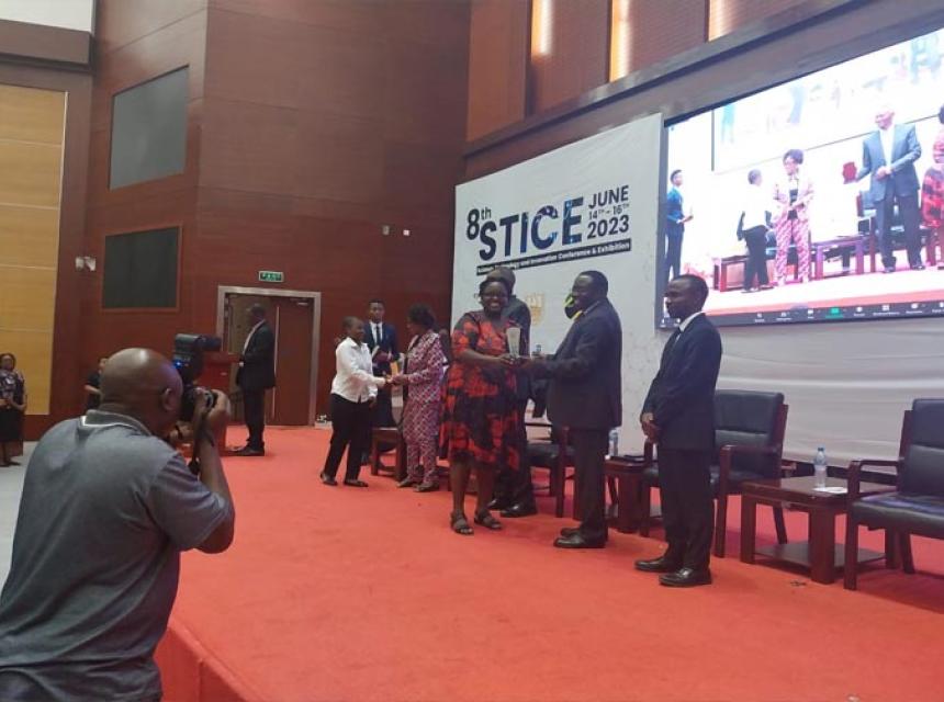 Ms. Joan Jonathan, a Researcher from SUA, was Awarded Best Oral Presenter in a Conference Organized by COSTECH 