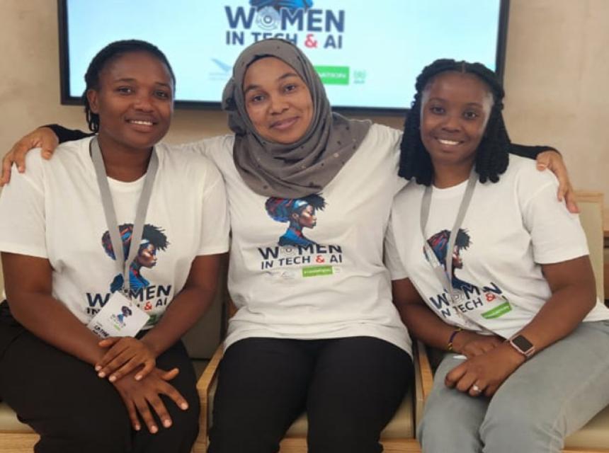 Three SUA staff, Mangare, Mbwana and Mwawado, are participating in the Women in Tech and AI summer school in Rabat, Morocco