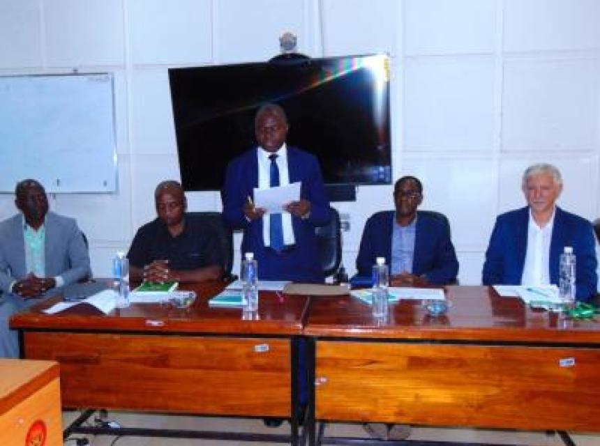 The Guest of Honor, Prof. S. Kabote – Acting Deputy Vice Chancellor (ARC) opening the 6th training