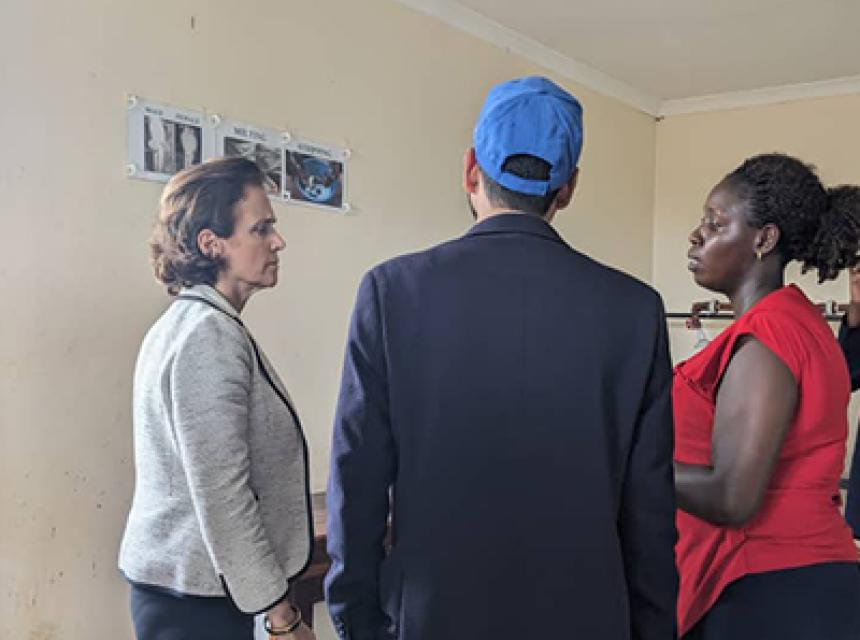 Visitors from the WORLD FOOD PROGRAM (WFP) To SUA MODEL TRAINING FARM