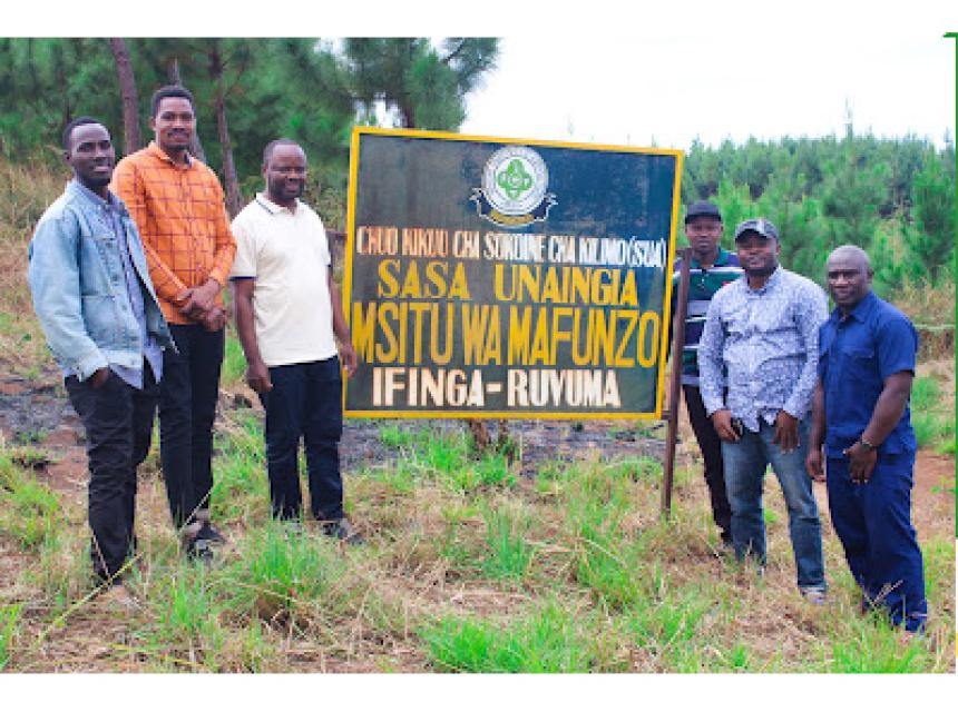 The Monitoring and Evaluation Team of the HEET Project Visits Ifinga Training Forest and Mizengo Pinda Campus